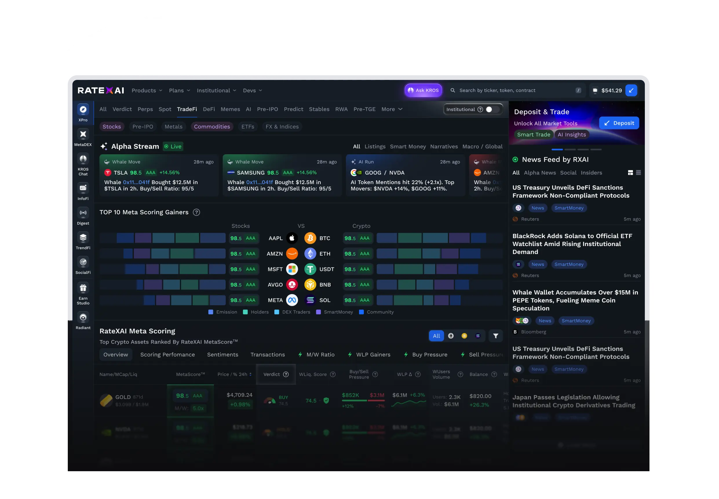 XPRO dashboard preview