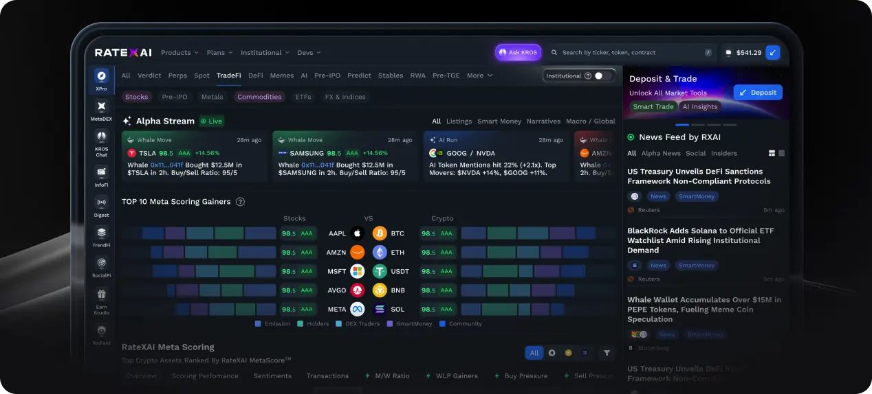 XPro intelligence terminal preview